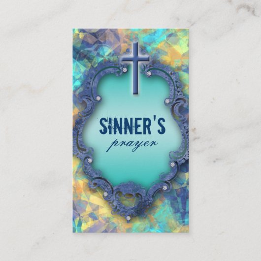 Carte de visite de prière de Sinner (Devant)