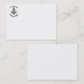 Carte de visite de prince Hall (Devant / Derrière)