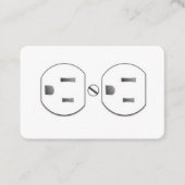 Carte de visite de prise plug-in d'électricien (Devant)