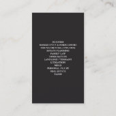 Carte de visite de procès (Dos)