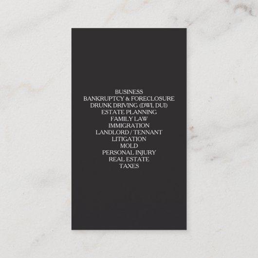 Carte de visite de procès (Dos)