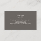 Carte de visite de procureur classique (Dos)