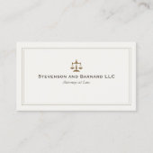 Carte de visite de procureur classique (Devant)