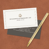 Carte de visite de procureur classique