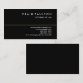 Carte de visite de procureur de Black Trendy (Devant / Derrière)