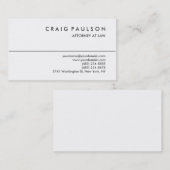 Carte de visite de procureur de consultant moderne (Devant / Derrière)