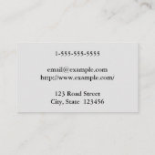 Carte de visite de procureur élégant et élégant (Dos)