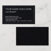 Carte de visite de procureur ordinaire (Devant / Derrière)