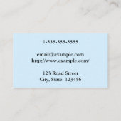 Carte de visite de procureur personnalisable et pr (Dos)