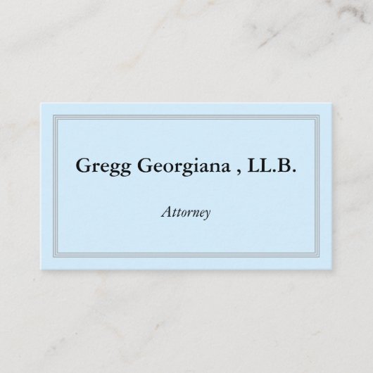 Carte de visite de procureur personnalisable et pr (Devant)