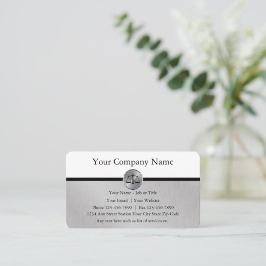 Carte de visite de procureur professionnel de clas (Debout devant)