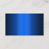 Carte de visite de producteur en métal de bleu (Dos)