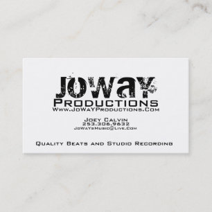 Carte de visite de productions de JoWaY
