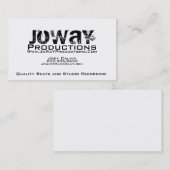 Carte de visite de productions de JoWaY (Devant / Derrière)