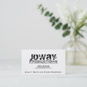 Carte de visite de productions de JoWaY (Debout devant)