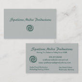 Carte de visite de productions de médias (Devant / Derrière)