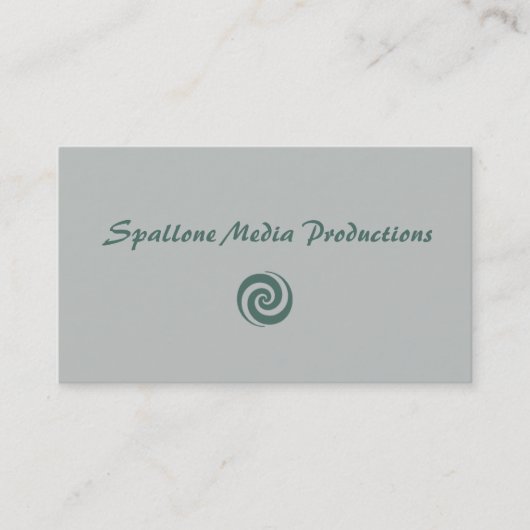 Carte de visite de productions de médias (Devant)