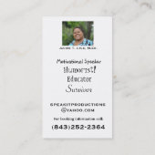 Carte de visite de PRODUCTIONS de SPEAKiT (Dos)