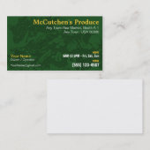 Carte de visite de produit (Devant / Derrière)