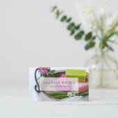 Carte de visite de produits de savon artisanal (Debout devant)