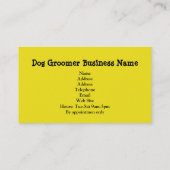 Carte de visite de produits et de services (Dos)