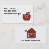 Carte de visite de professeur (Devant / Derrière)