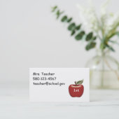 Carte de visite de professeur (Debout devant)