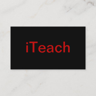 Carte de visite de professeur