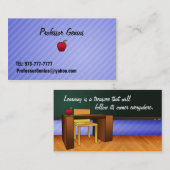 Carte de visite de professeur (Devant / Derrière)