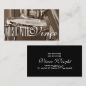 Carte de visite de professeur de batterie de studi (Devant / Derrière)