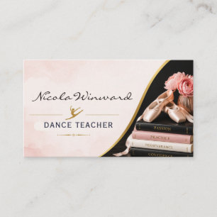 Carte de visite de professeur de danse