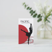 Carte de visite de professeur de danse (Debout devant)
