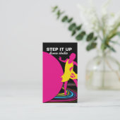 Carte de visite de professeur de danse (Debout devant)