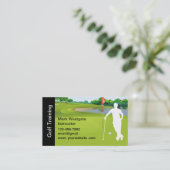 Carte de visite de professeur de golf (Debout devant)