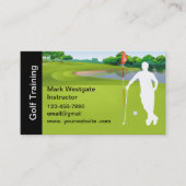 Carte de visite de professeur de golf (Devant)