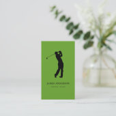 Carte de visite de professeur de golf coach (Debout devant)