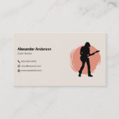 Carte de visite de professeur de guitare (Devant)