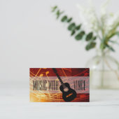 Carte de visite de professeur de guitare de studio (Debout devant)