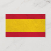 Carte de visite de professeur de langue espagnole (Dos)