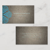 Carte de visite de professeur de méditation et (Devant / Derrière)