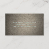 Carte de visite de professeur de méditation et (Dos)