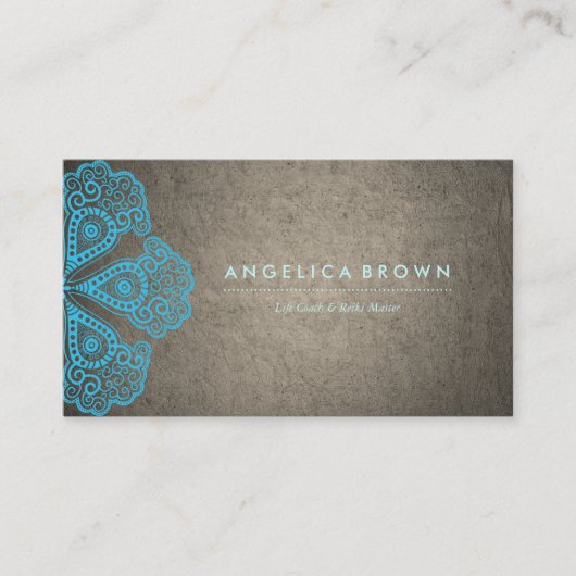 Carte de visite de professeur de méditation et (Devant)