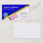 Carte de visite de professeur, de mentor ou de (Devant / Derrière)