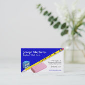 Carte de visite de professeur, de mentor ou de (Debout devant)