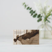 Carte de visite de professeur de musique (Debout devant)