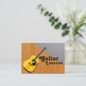 Carte de visite de professeur de musique (Debout devant)