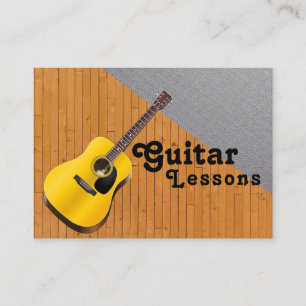 Carte de visite de professeur de musique