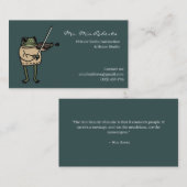 Carte de visite de professeur de musique (Devant / Derrière)