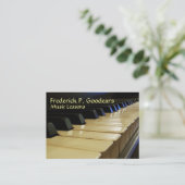 Carte de visite de professeur de musique (Debout devant)