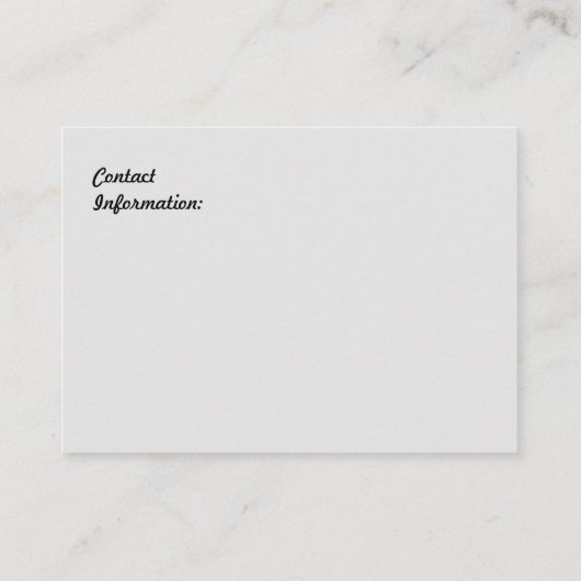 Carte de visite de professeur de musique (Dos)